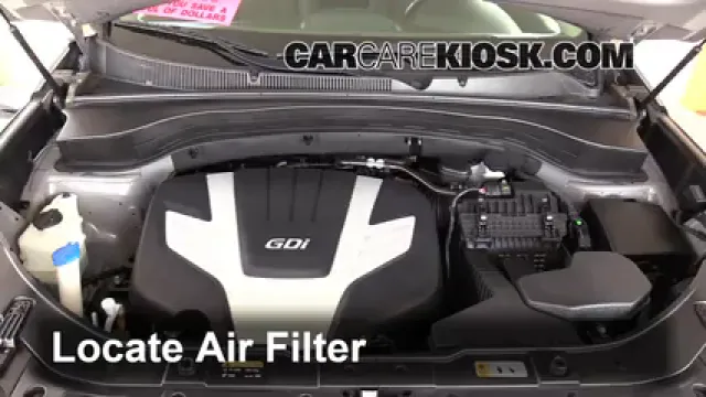 2014 Kia Sorento EX 3.3L V6 Filtro de aire (motor) Cambio